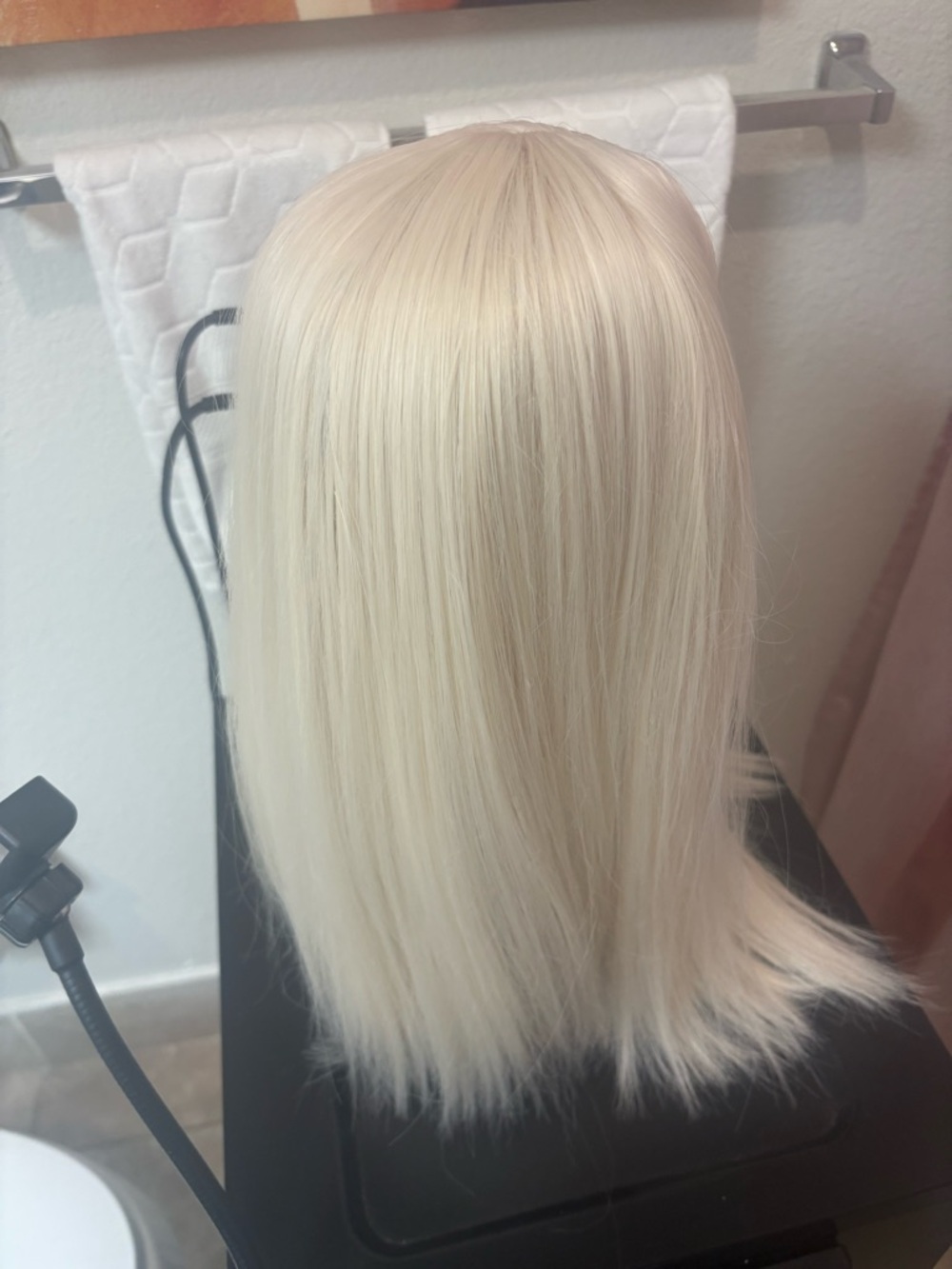 Beautiful Blonde Straight Wig - Natural Platinum Blonde